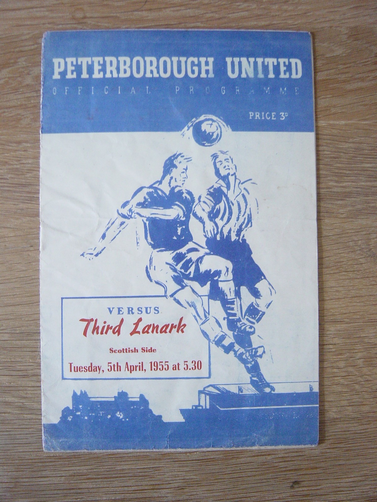 1954/55 FRIENDLY : PETERBOROUGH UNITED v THIRD LANARK for sale on Ebay