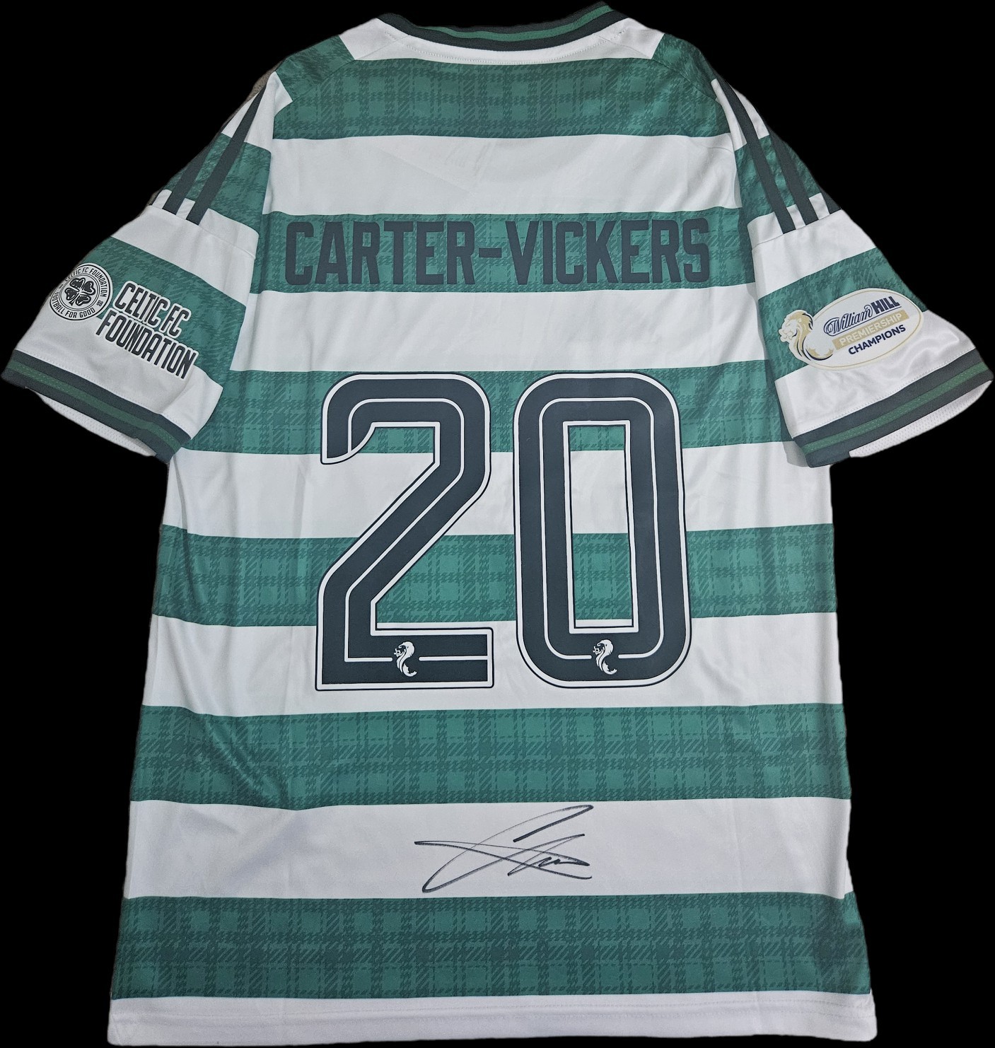 Signed Cameron Carter - Vickers Celtic 2025/26 Home Shirt Celtic PROOF & COA for sale on Ebay