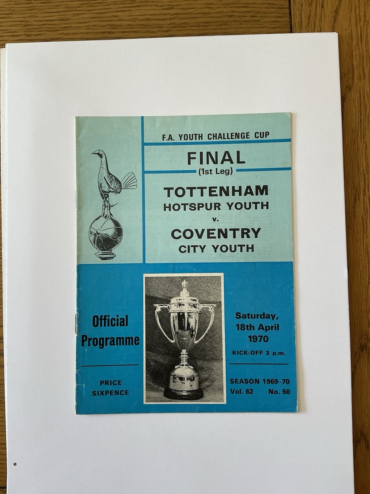 TOTTENHAM HOTSPUR v COVENTRY CITY  FAYC Final 1969/0. for sale on Ebay