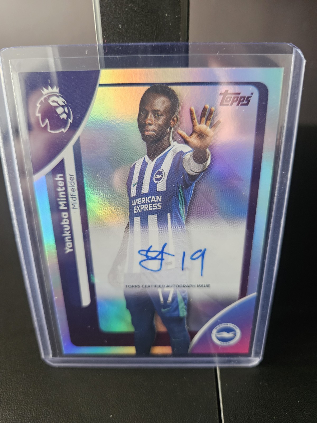 Topps Premier League 2026 Yankuba Minteh Brighton & Hove Albion Auto #AC-YM for sale on Ebay
