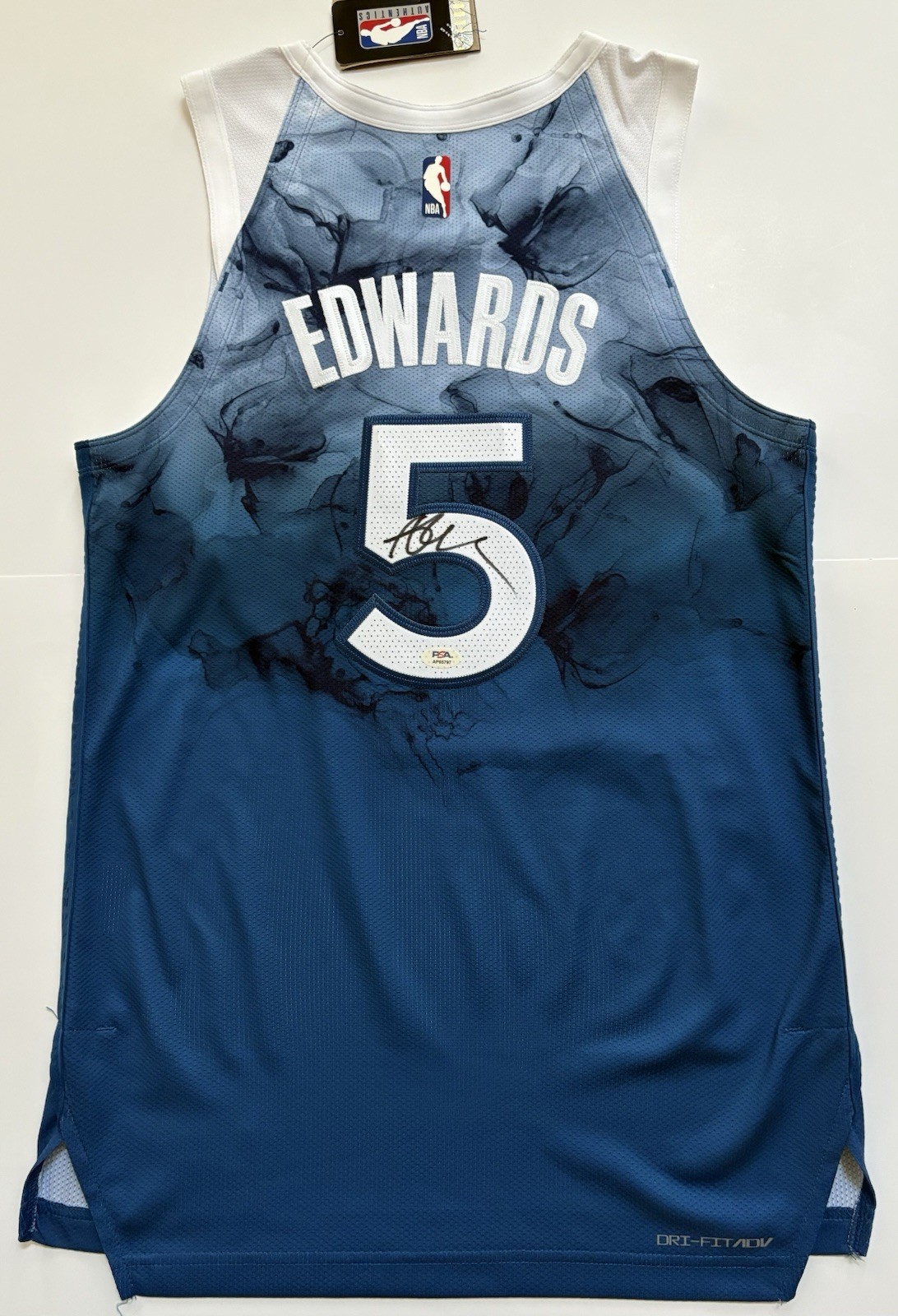Anthony Edwards Signed NIKE AUTHENTIC ON-COURT T Wolves Jersey PSA DNA Auto RARE for sale on Ebay