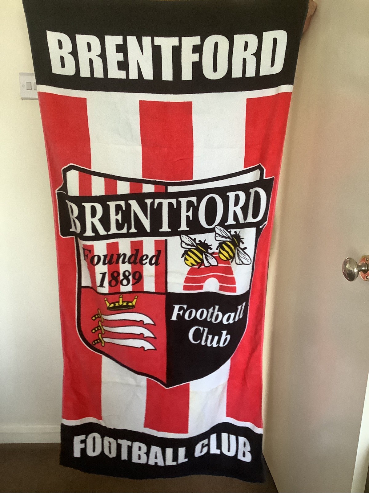 Brentford FC Beach Towel for sale on Ebay