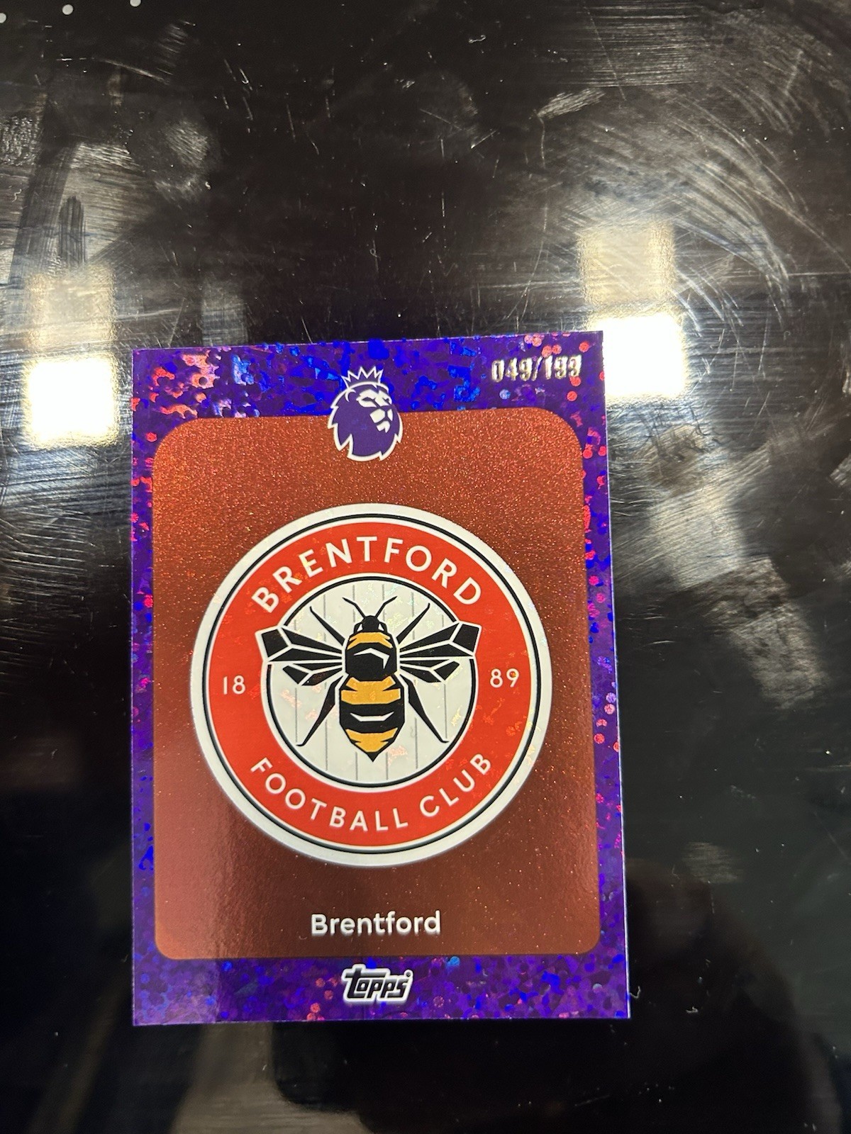Topps Premier League 2025/26 Brentford Badge numbered parallel/199 for sale on Ebay