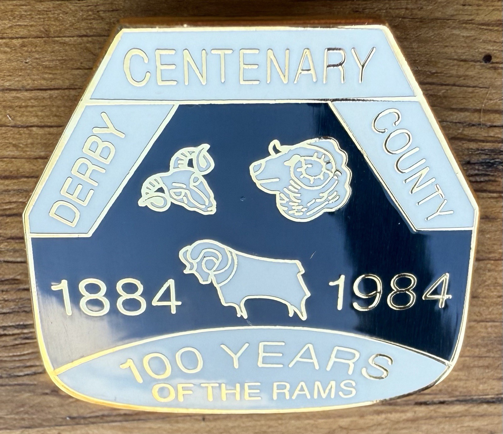 Derby County Centenary Name Badge Rare Colour Variant Only 10 Made! for sale on Ebay