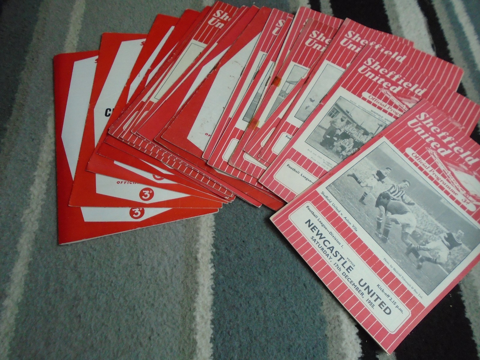 SHEFFIELD UNITED HOMES 1955-6 TO 1959-60 X 20 ISSUES ALL LISTED for sale on Ebay