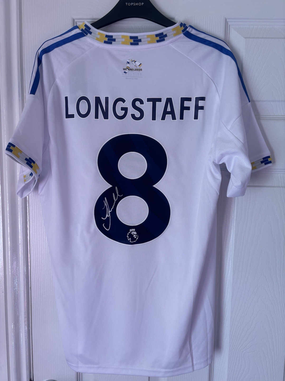 Sean Longstaff Signed Leeds Shirt With COA England for sale on Ebay