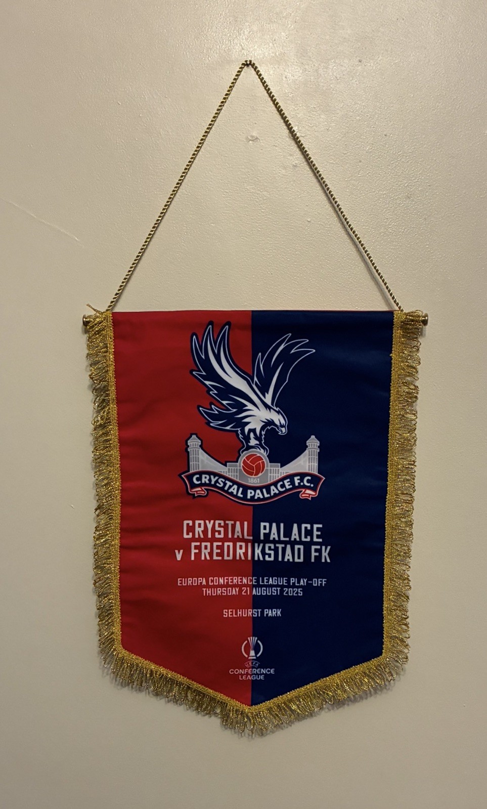 Crystal Palace v Fredrikstad FK UEFA Conference League 2025.  for sale on Ebay