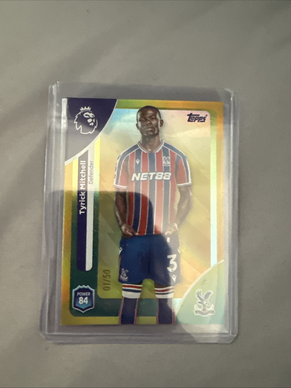 Topps Premier League 2026 Tyrick Mitchell Gold 1/50 Crystal Palace for sale on Ebay