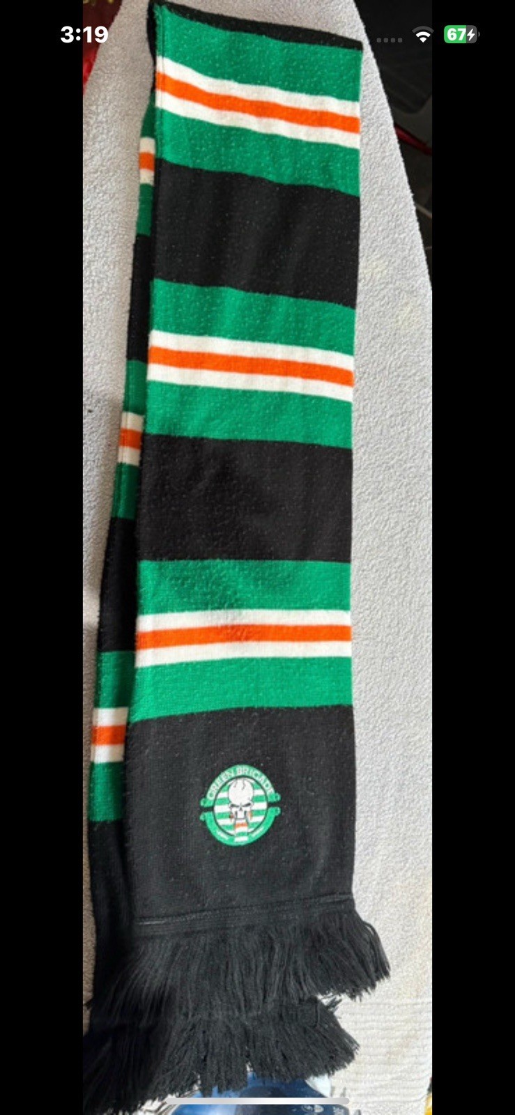 Green Brigade Ultras Celtic Members Rare Wool Scarf for sale on Ebay