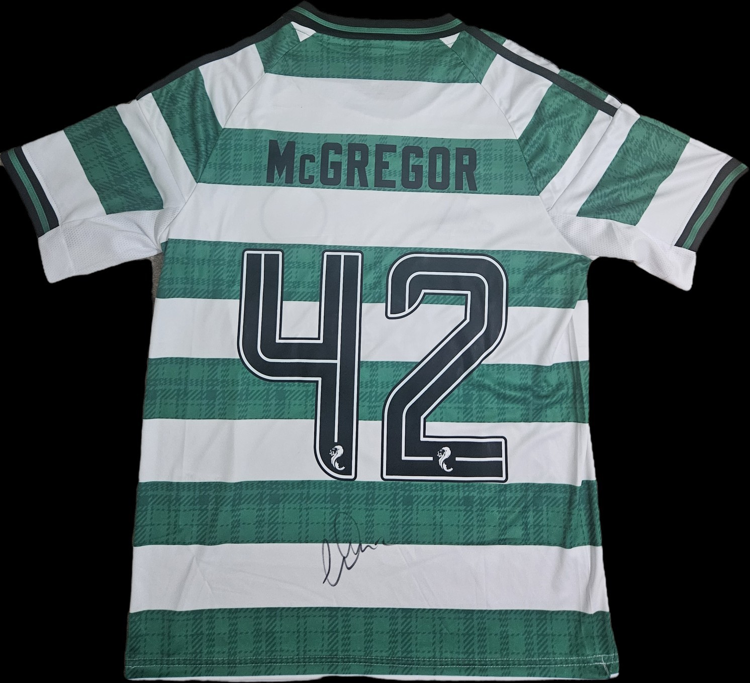 Callum McGregor Hand Signed Celtic 2025/26 Home Shirt Autograph COA & PROOF for sale on Ebay