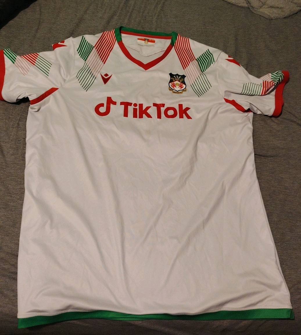 Wrexham 3rd Shirt Macron Tiktok 5xl for sale on Ebay