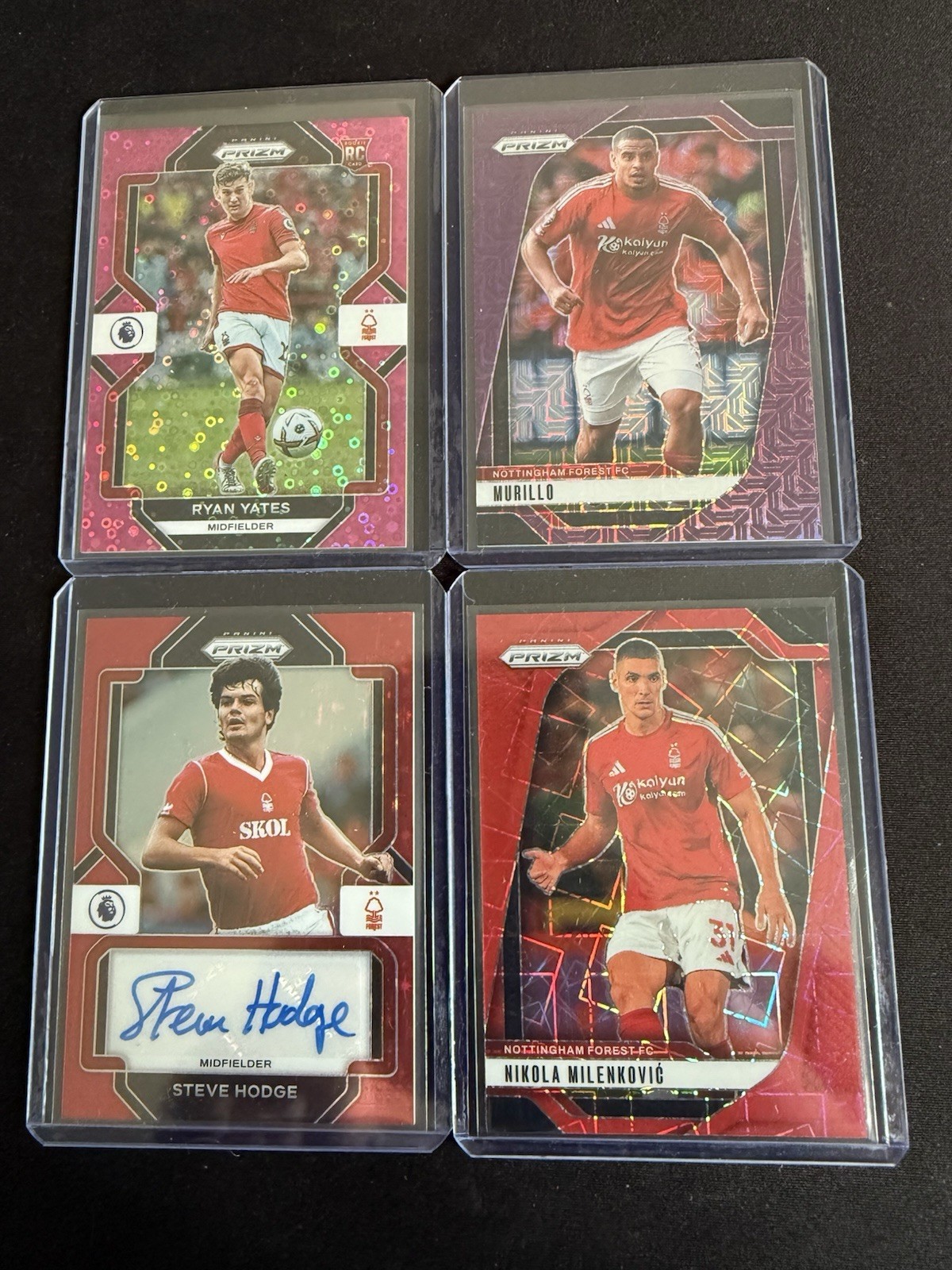 Nottingham Forest Panini Prizm PL Numbered & Auto Bundle 4 Cards for sale on Ebay