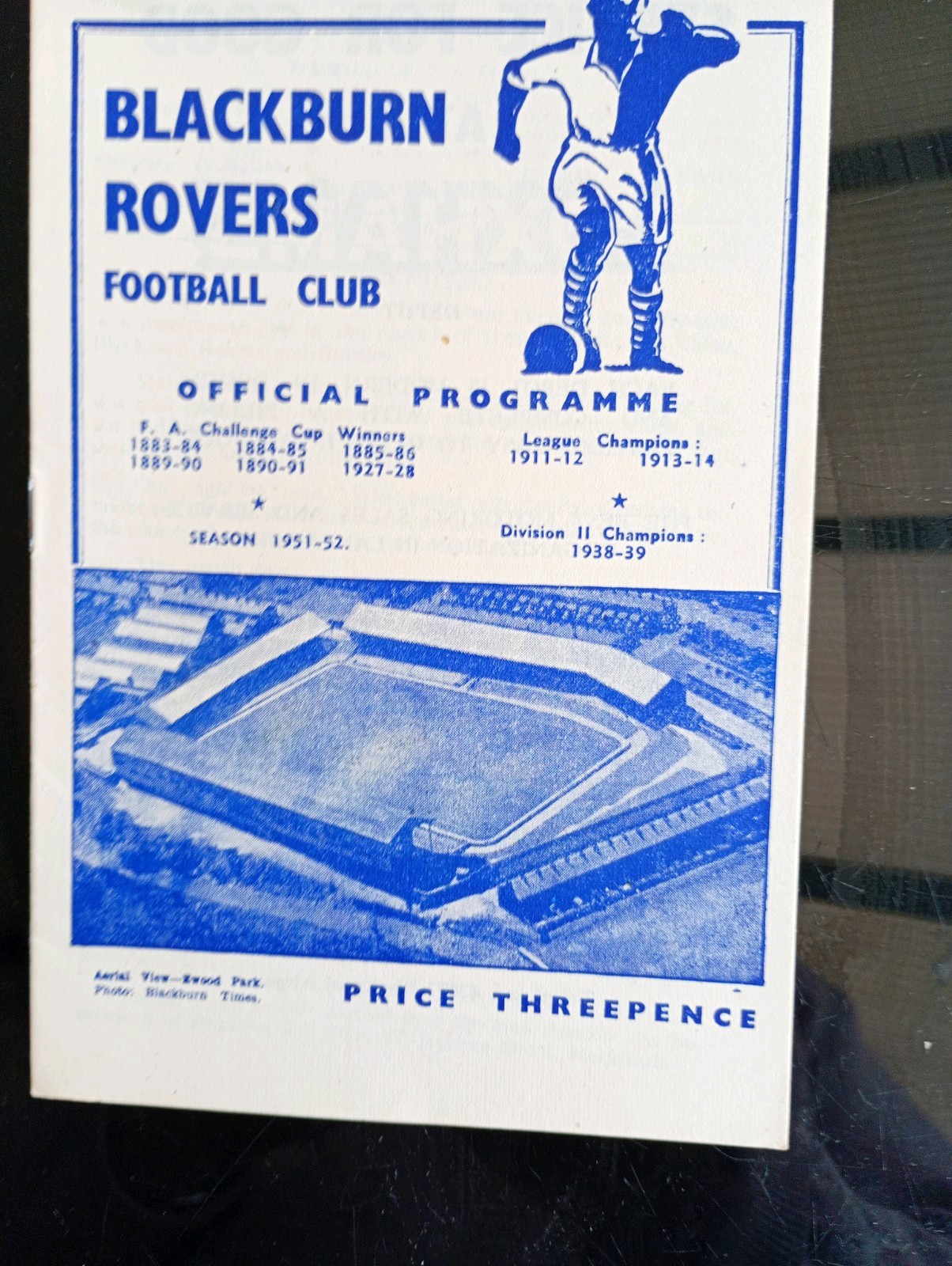 1951/2 Blackburn Rovers v Burnley.  F A Cup 6. Superb Condition for sale on Ebay