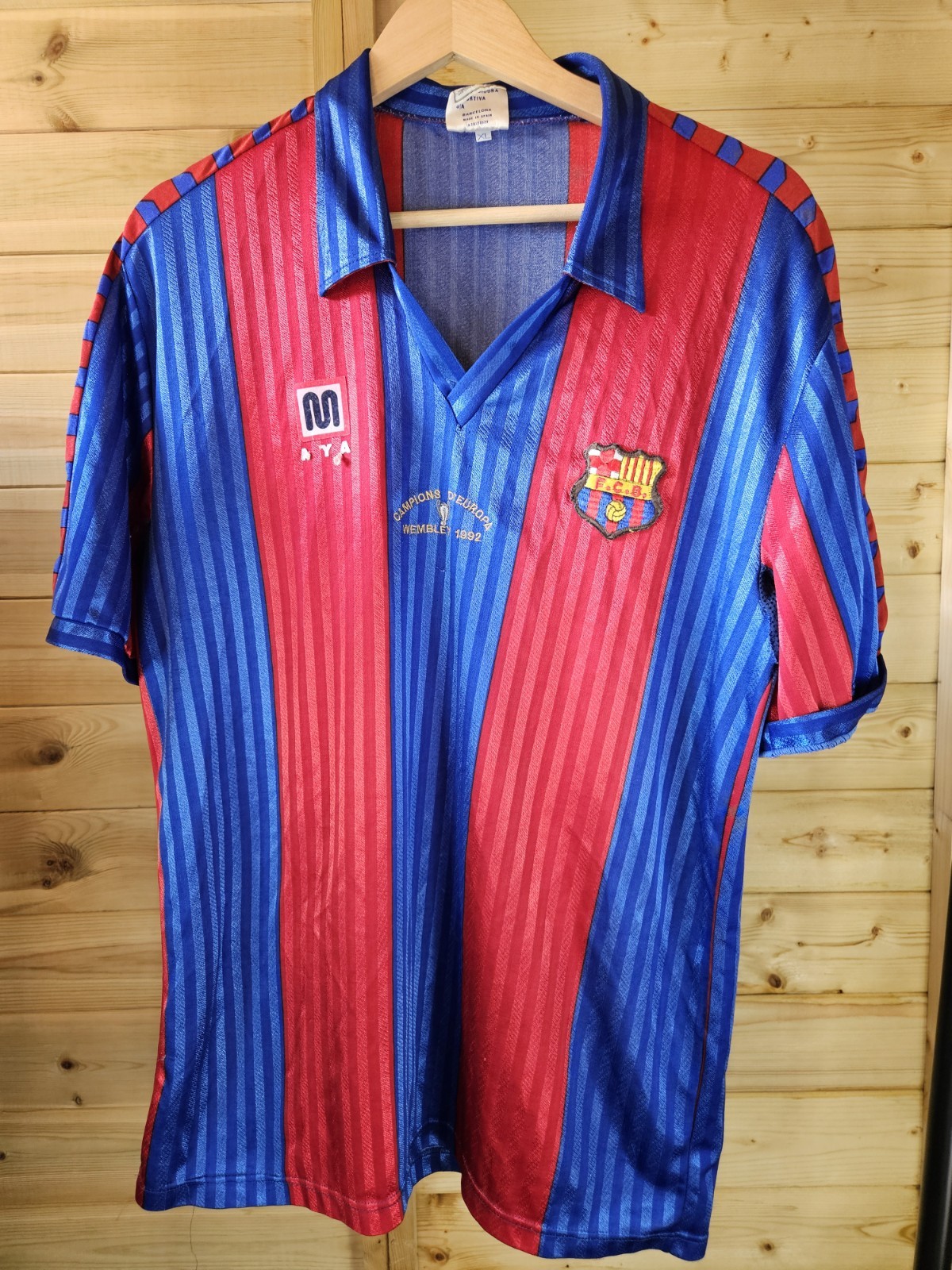 Ultra Rare Original Barcelona 1992 European Cup Champions Home Shirt MEYBA XL for sale on Ebay
