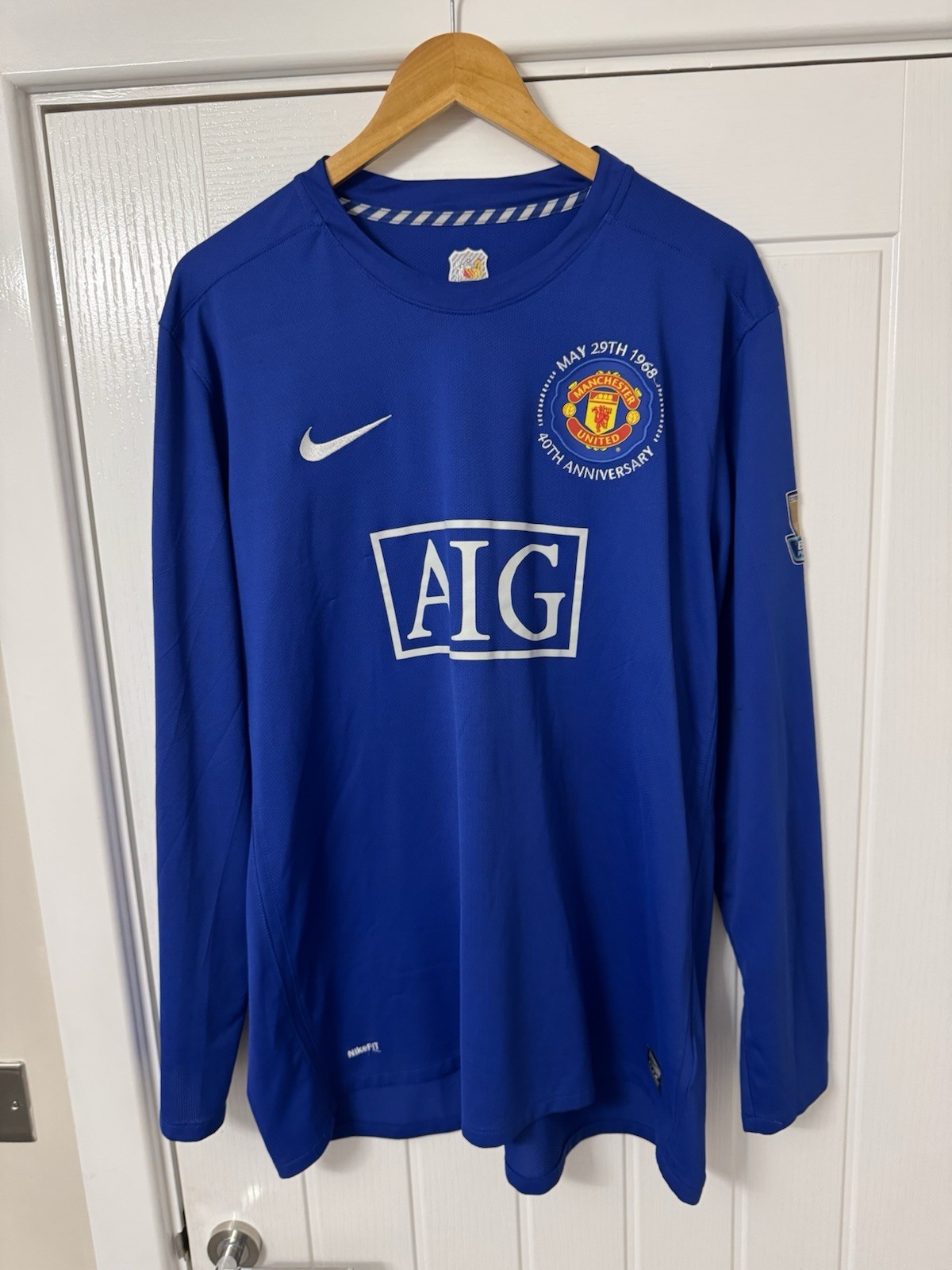 Manchester United 2008 Third Shirt Size Long Sleeve XXL Rare for sale on Ebay