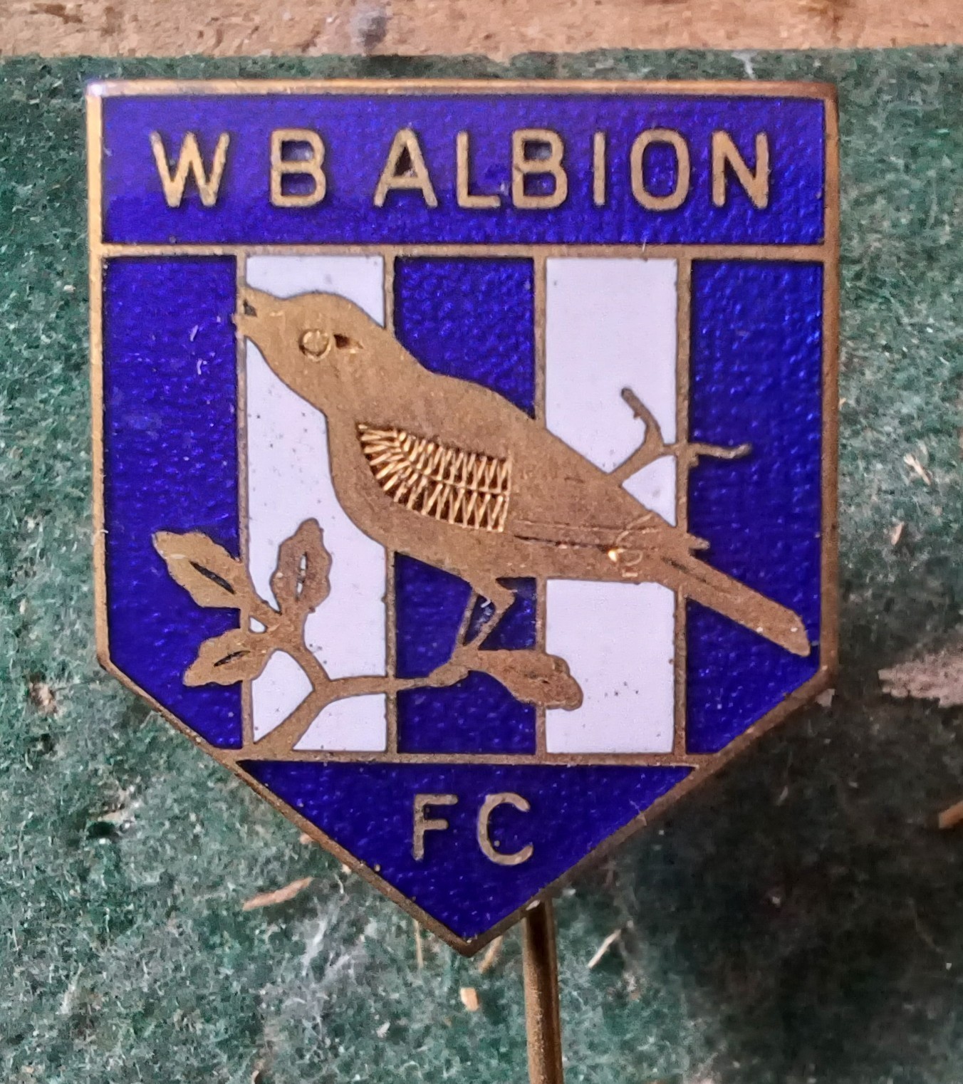 RARE England West Bromwich Albion FC Football Club Enamel Pin Badge WJS for sale on Ebay