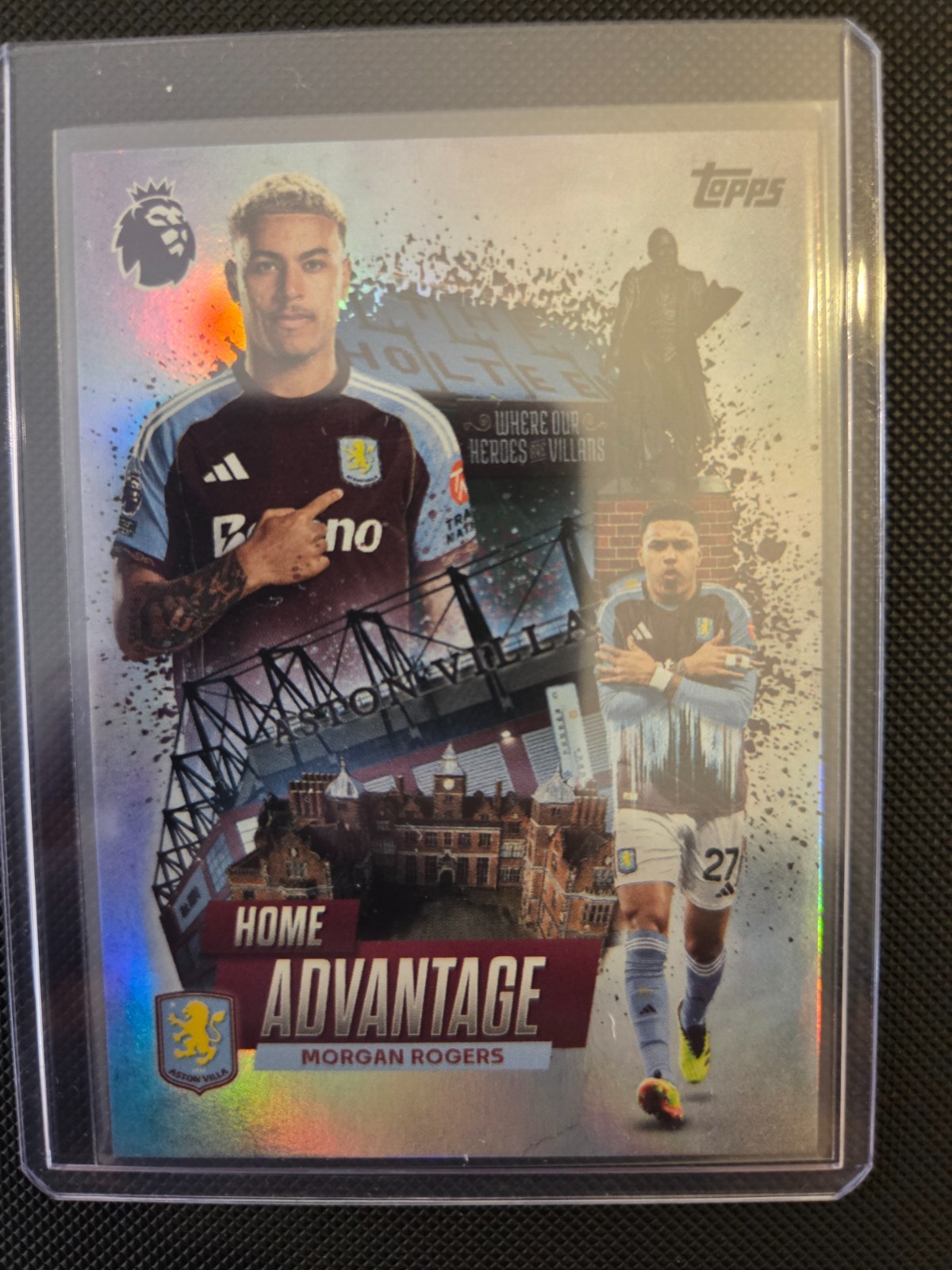 Morgan Rodgers Home Advantage SSP Topps Premier League 25/26 Aston Villa for sale on Ebay