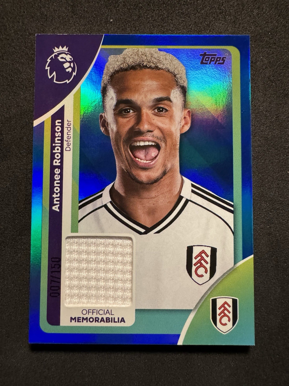 Topps 2026 Premier League - Antinee Robinson Player-worn Relic /150 - Fulham  for sale on Ebay