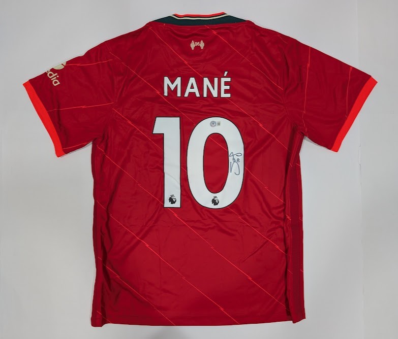 SADIO MANE Back Signed Liverpool FC Home Jersey Authenticated by Beckett for sale on Ebay