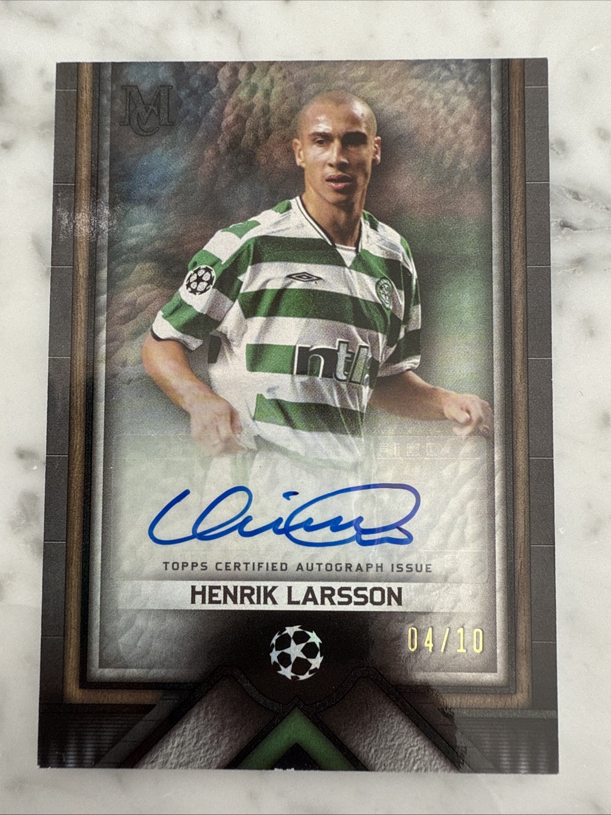 Henrik Larsson Auto 04/10 Topps Museum Collection Celtic FC for sale on Ebay