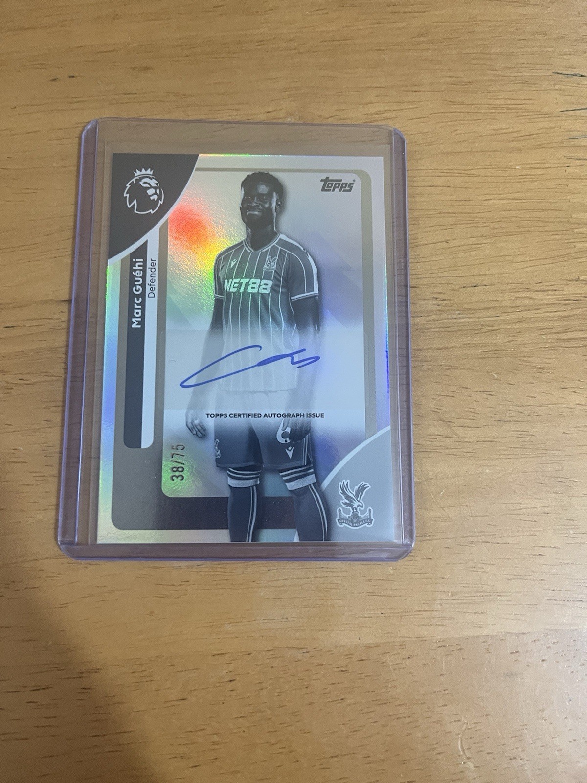 Marc Guehi Topps Premier League 2025-26 Black/White Auto /75 - Crystal Palace for sale on Ebay