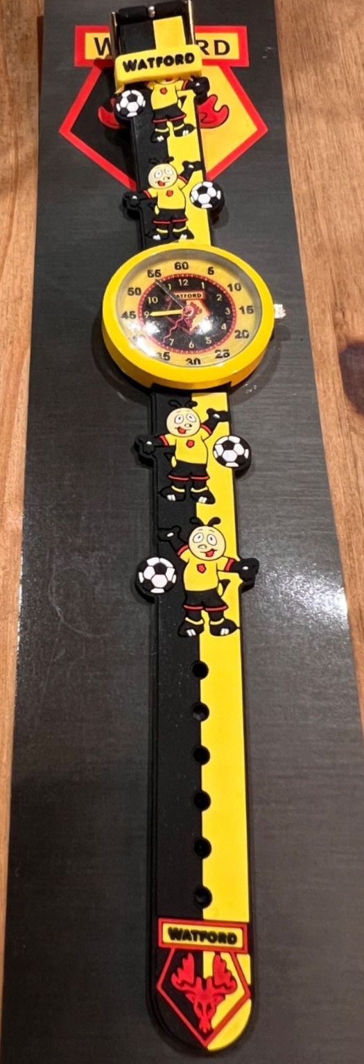 Watford FC 3D Harry the Hornet Watch With Club Logo Junior kids  for sale on Ebay