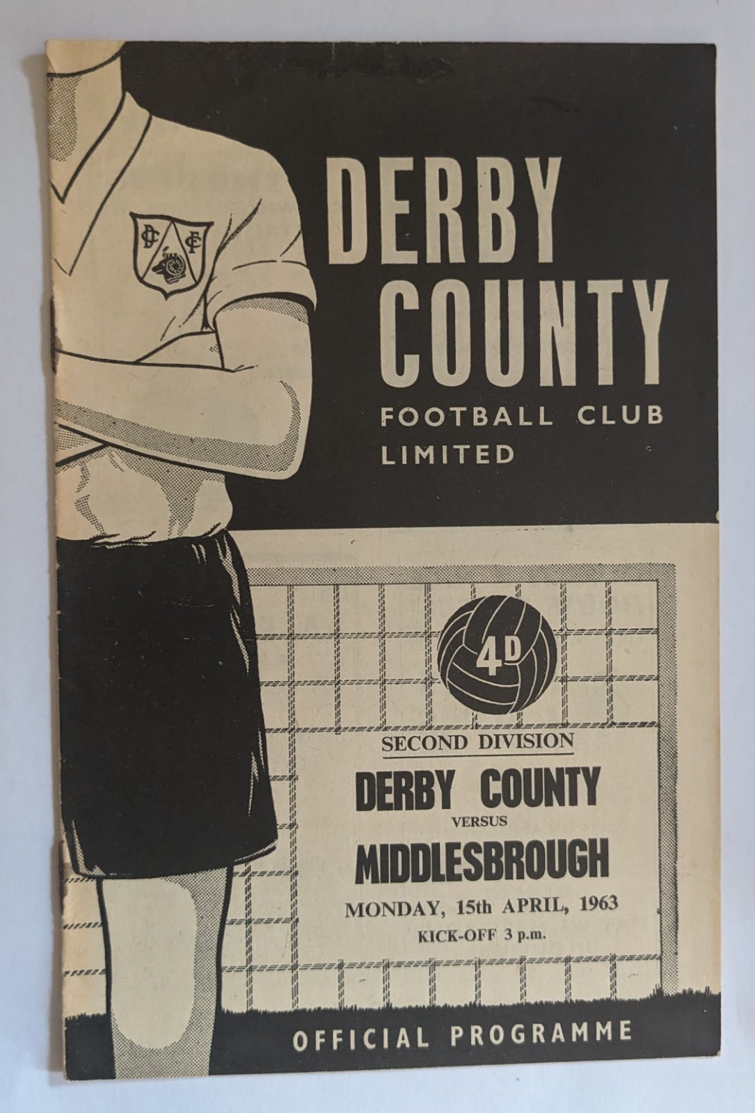 Derby County v Middlesbrough Division 2 15/04/63 for sale on Ebay