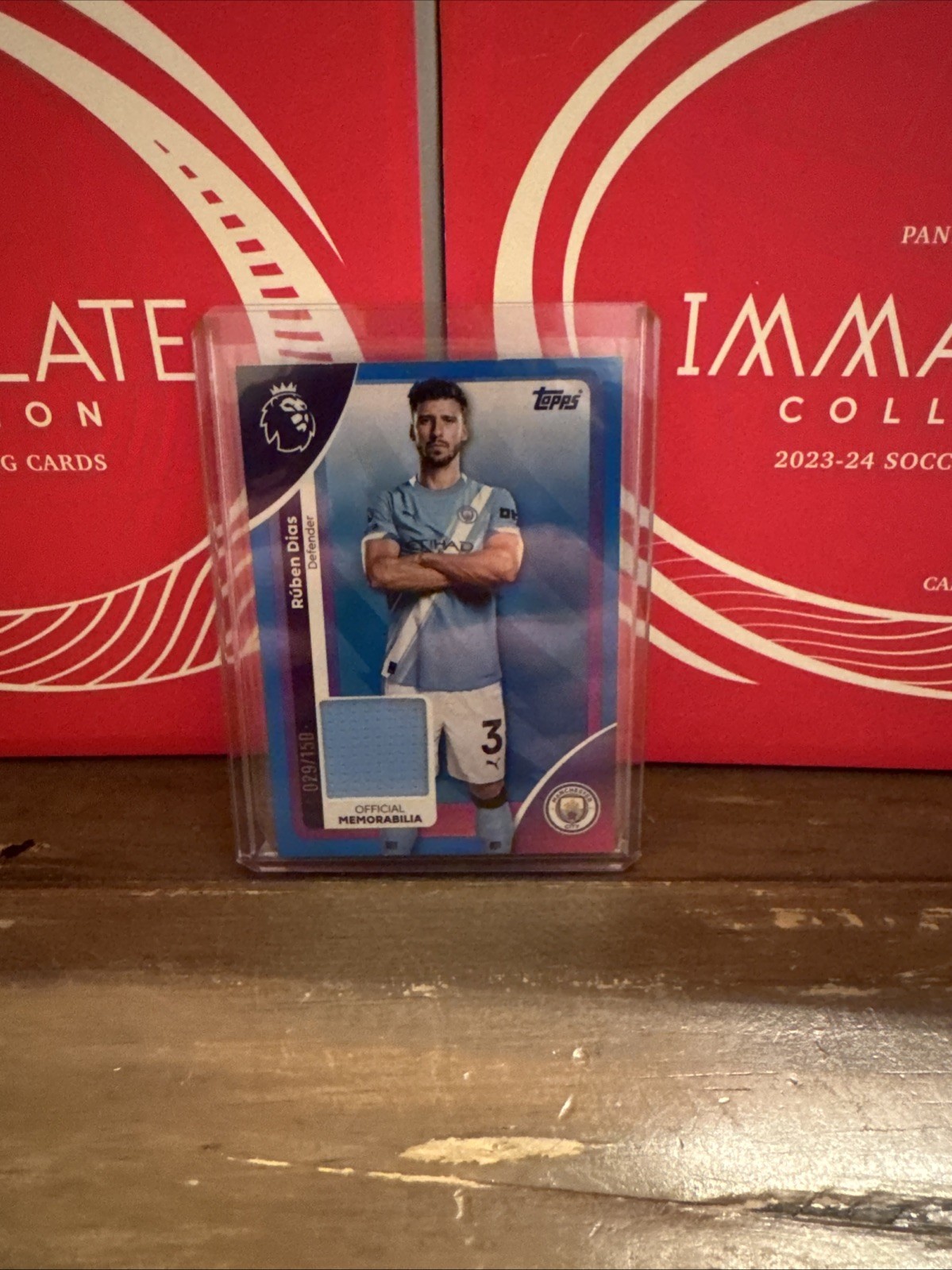 Topps Premier League 25/26 Manchester City Ruben Dias Player Worn Relic 29/150 for sale on Ebay
