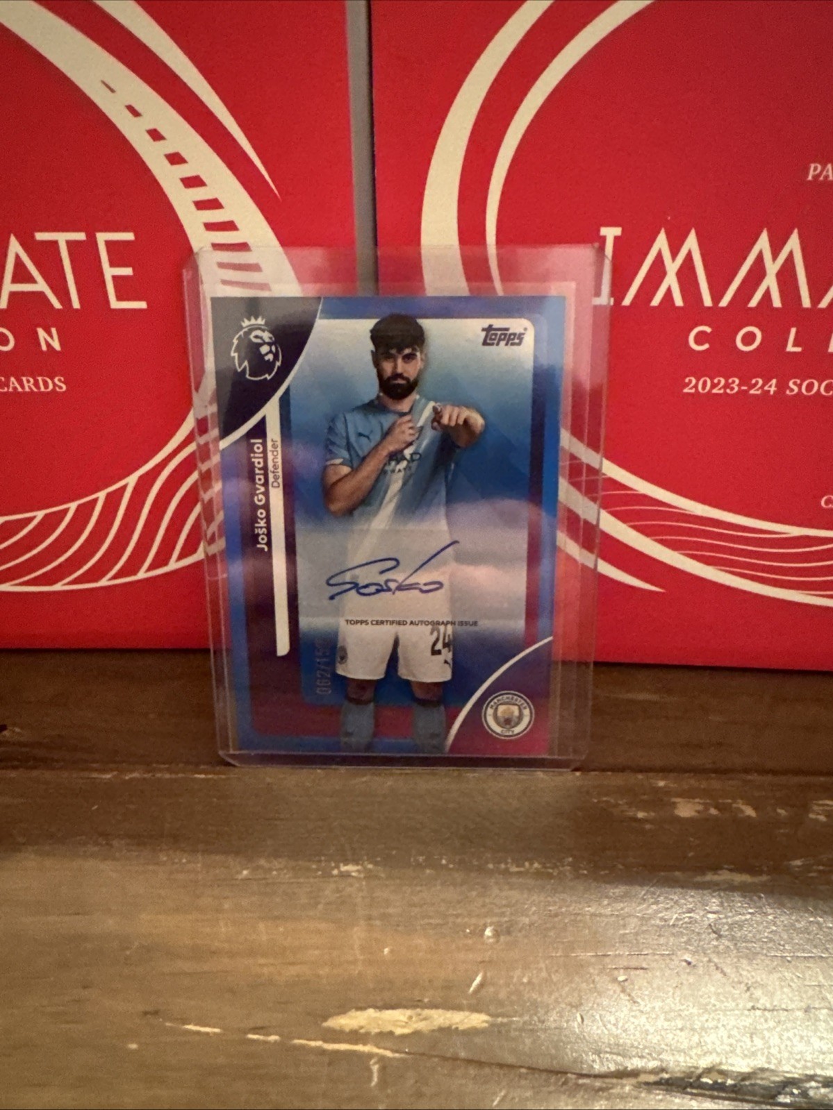 Topps Premier League 25/26 Manchester City Josko Gvardiol Auto 62/150 for sale on Ebay