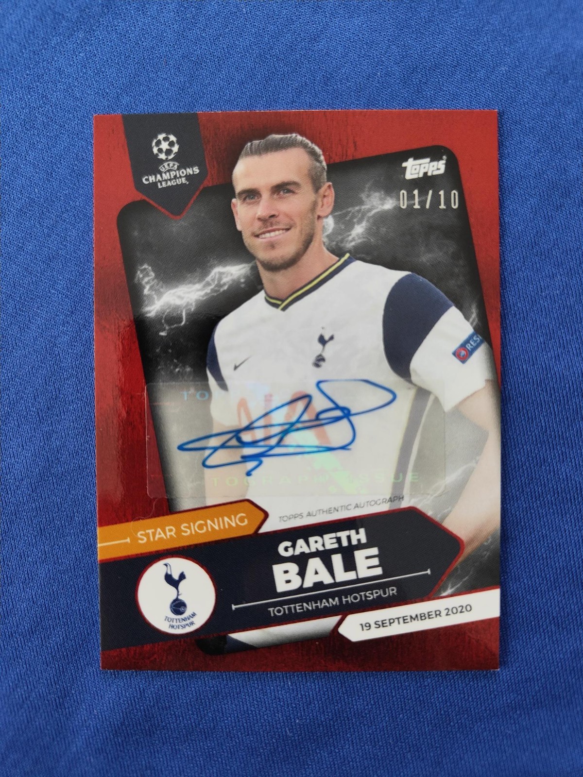 Toops 2020-21 Summer Signings UCL Gareth Bale Auto /10 Tottenham Star Signing for sale on Ebay