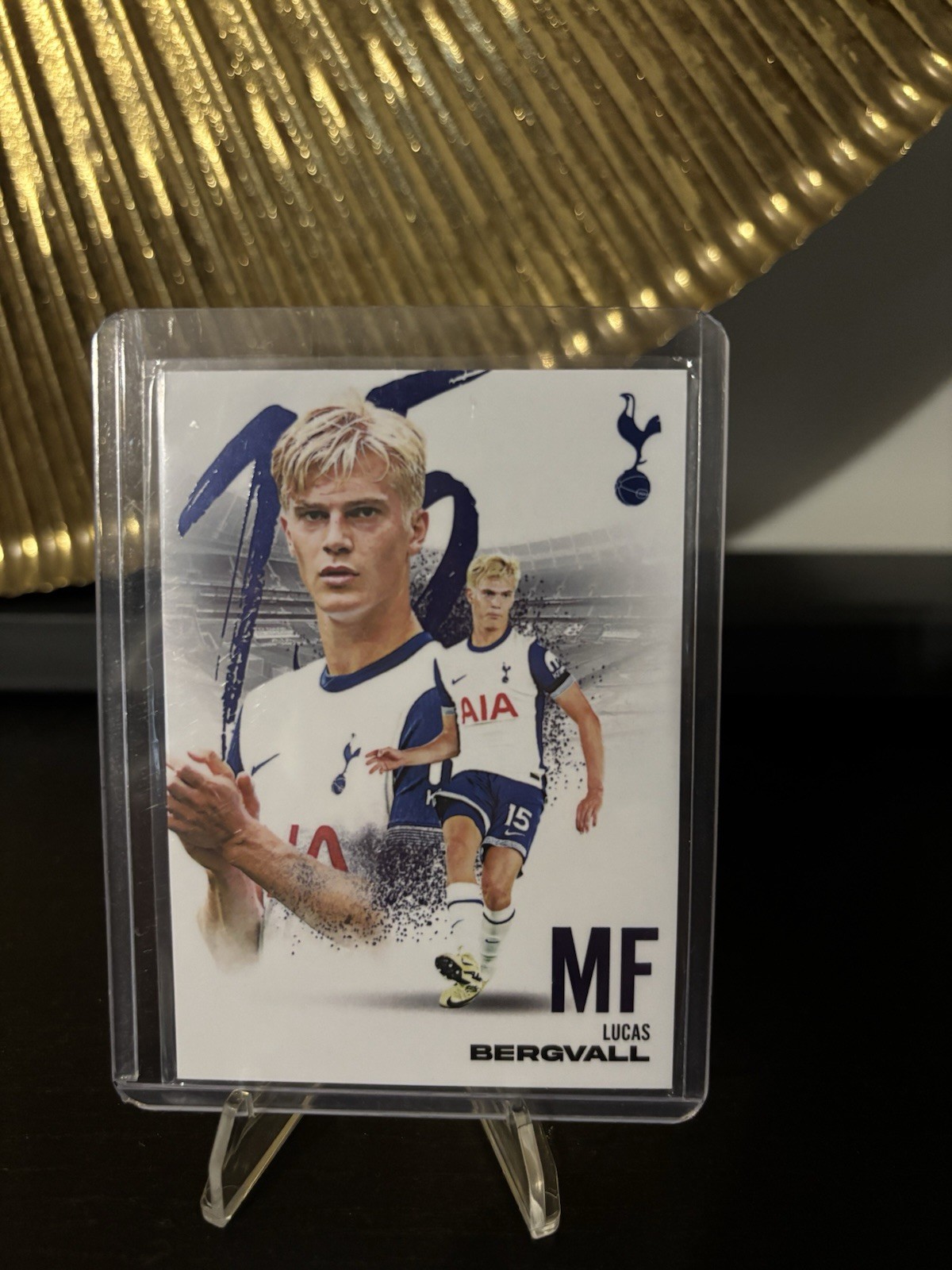 Futera Tottenham Hotspur Licensed Set Lucas Bergvall /10 for sale on Ebay