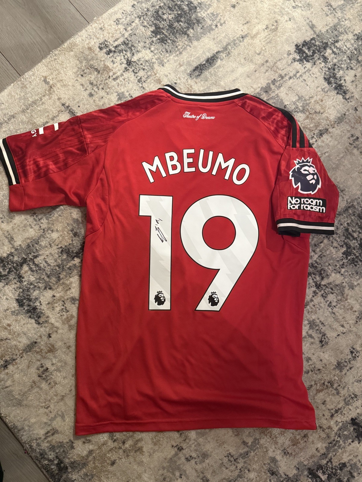 Bryan Mbeumo Signed Manchester United Football Shirt With COA & photo proof  for sale on Ebay