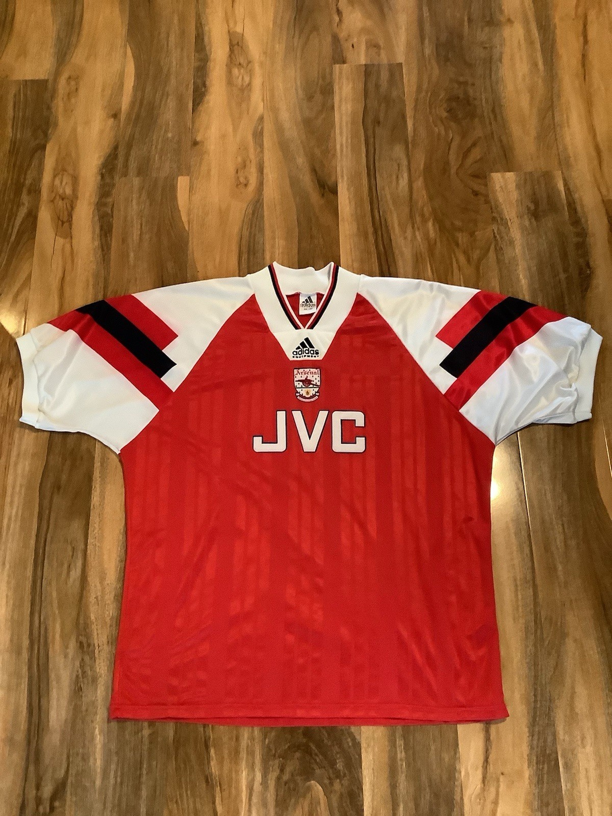 Vintage Arsenal Home Shirt 1992/93 Season Adidas Equipment Size 44-46 Mens Xl  for sale on Ebay