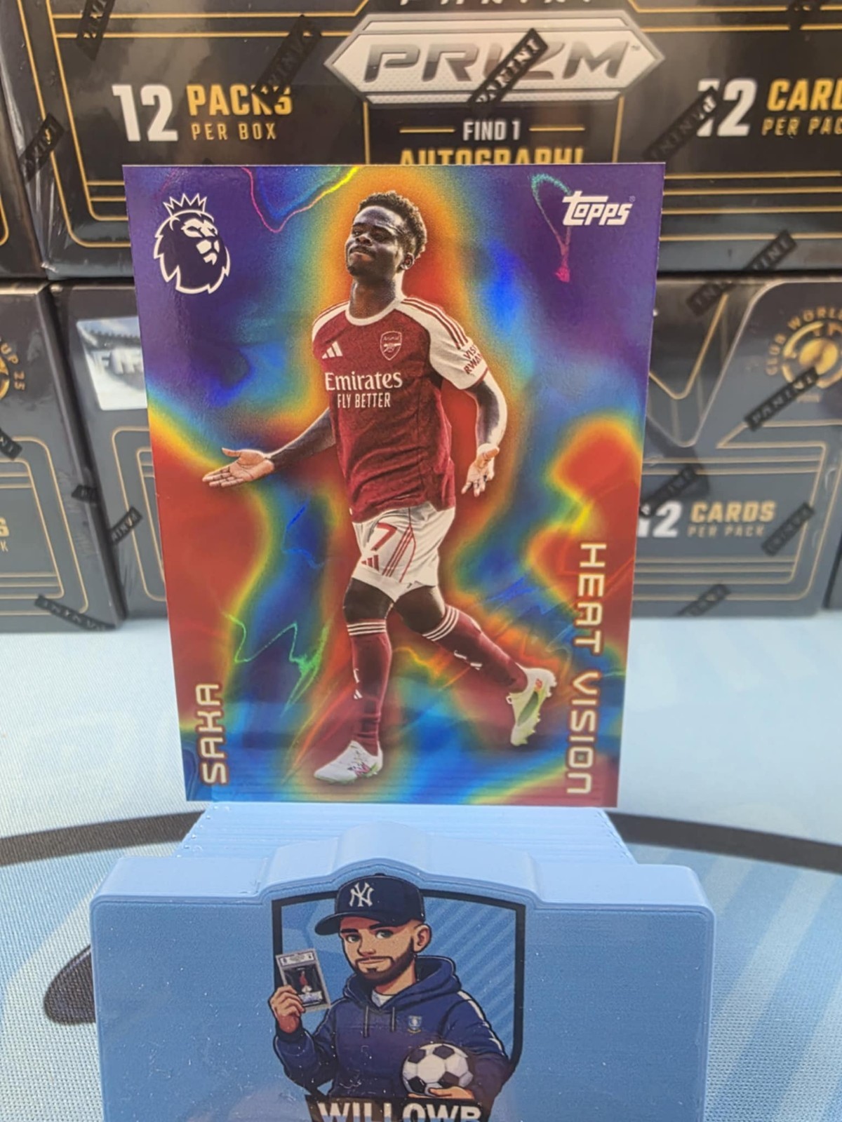 Topps Premier League 2026 Arsenal Saka Heat Vision Case Hit! for sale on Ebay