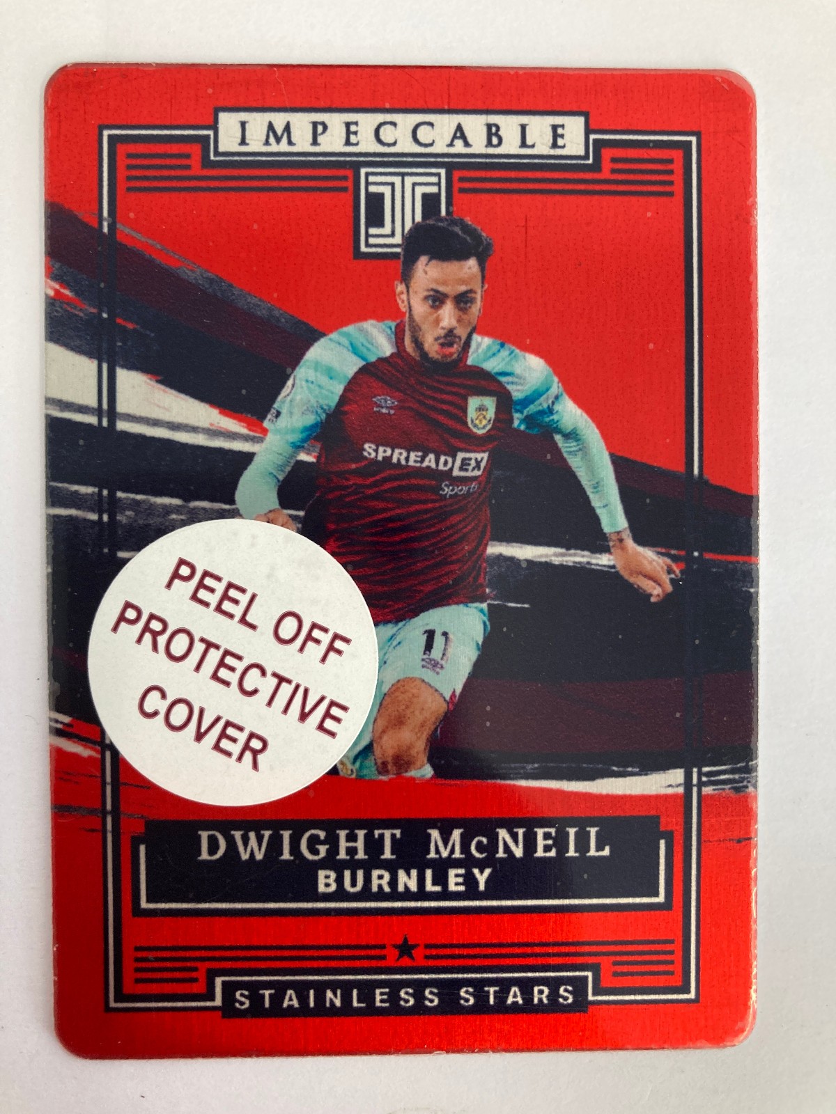 PANINI IMPECCABLE 21/22 DWIGHT MCNEIL BURNLEY STAINLESS STARS 1/13.. for sale on Ebay