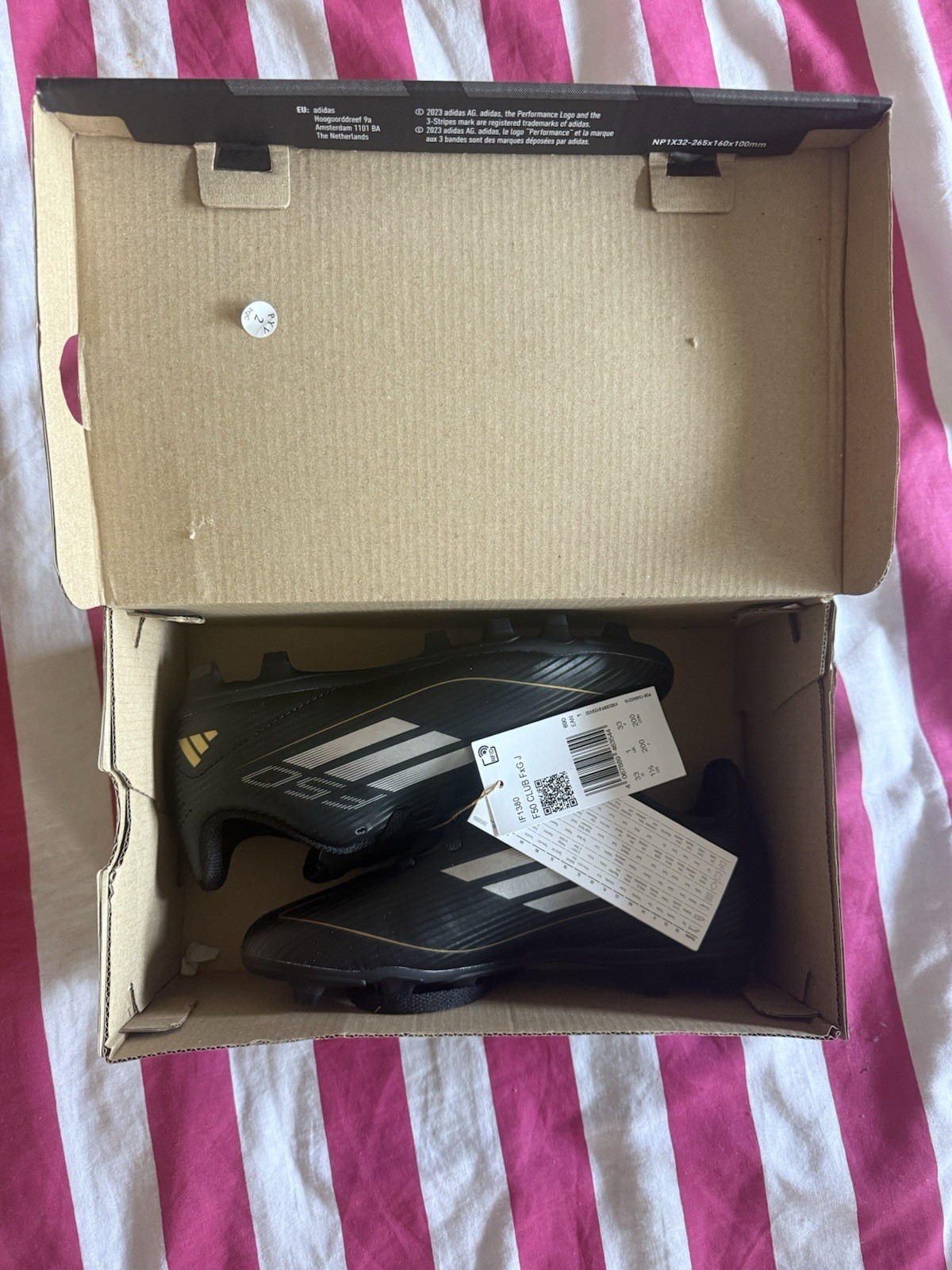adidas Black F50 Football Boots Size Uk 1. Brand New, Never Used. for sale on Ebay