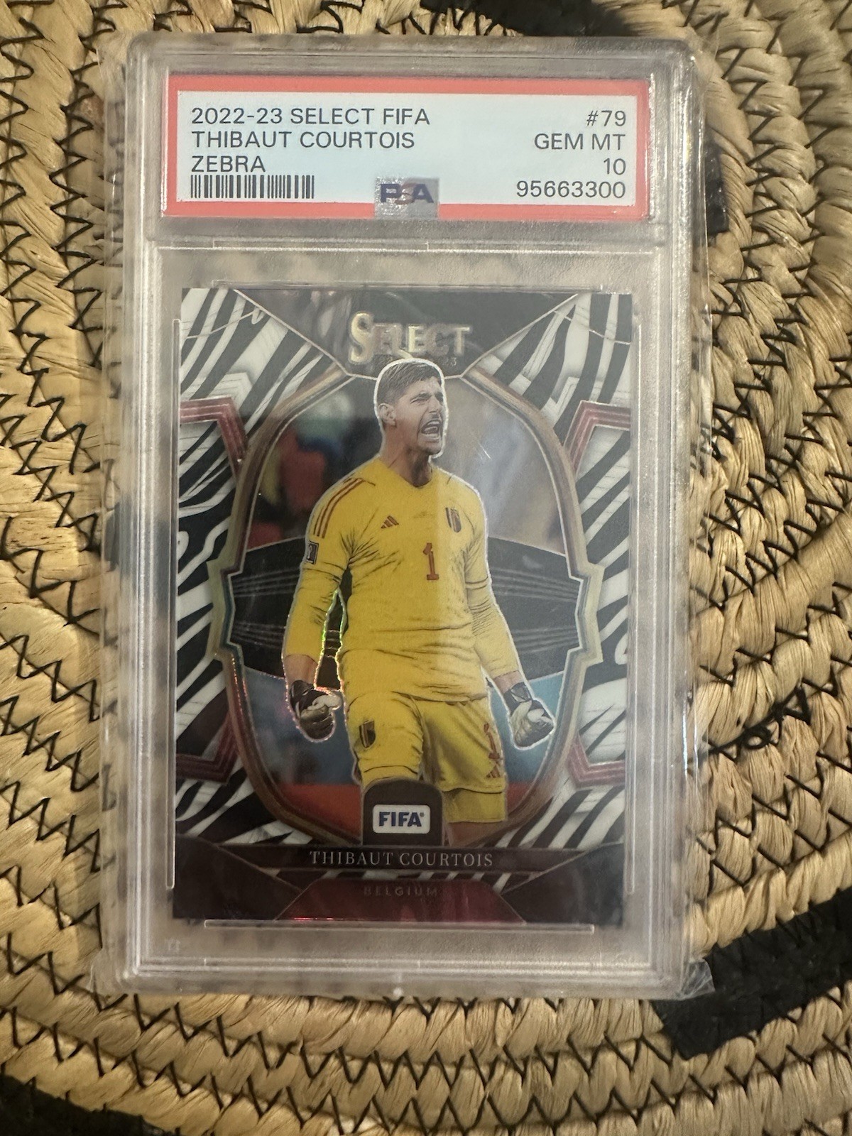 Thibaut courtois /25 Psa 10 Zebra Panini Select Real Madrid Belgium Chelsea for sale on Ebay