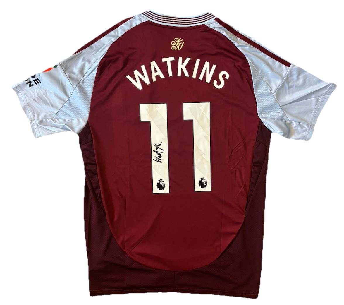 OLLIE WATKINS Signed Aston Villa 24/25 Shirt With COA/Proof Football  for sale on Ebay