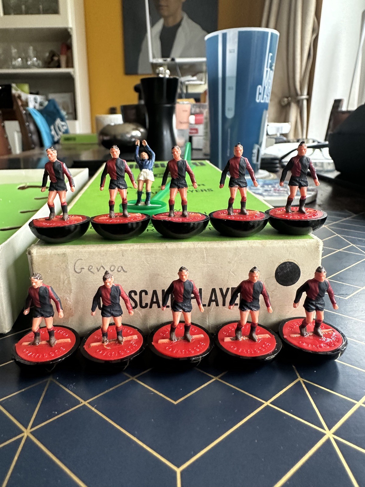  Subbuteo heavyweight team ref 72 genoa without original ref sticker for sale on Ebay