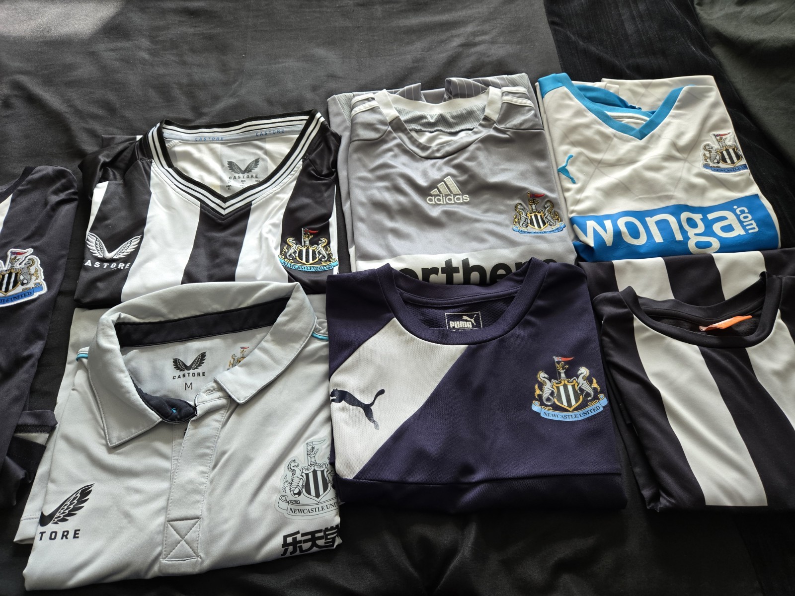 Newcastle United Football Shirts Joblot for sale on Ebay