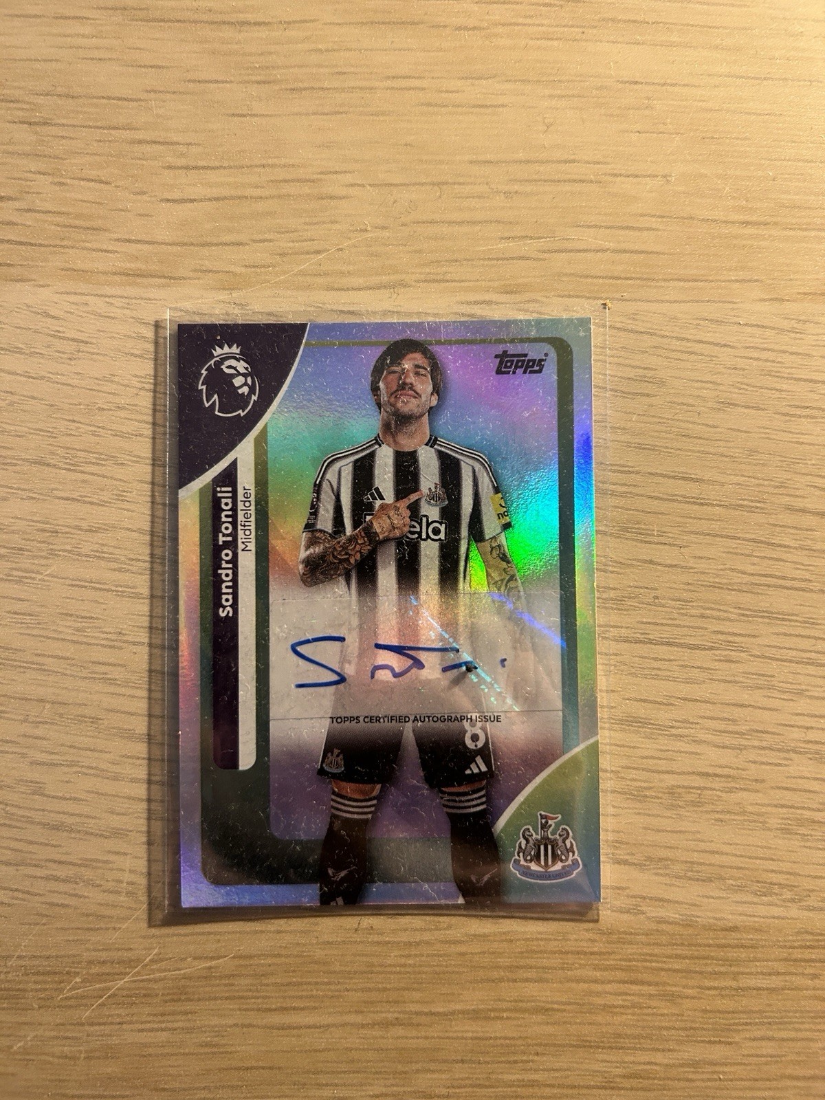 Topps 25/26 Premier League NEWCASTLE UNITED -  SANDRO TONALI  - AUTO  for sale on Ebay