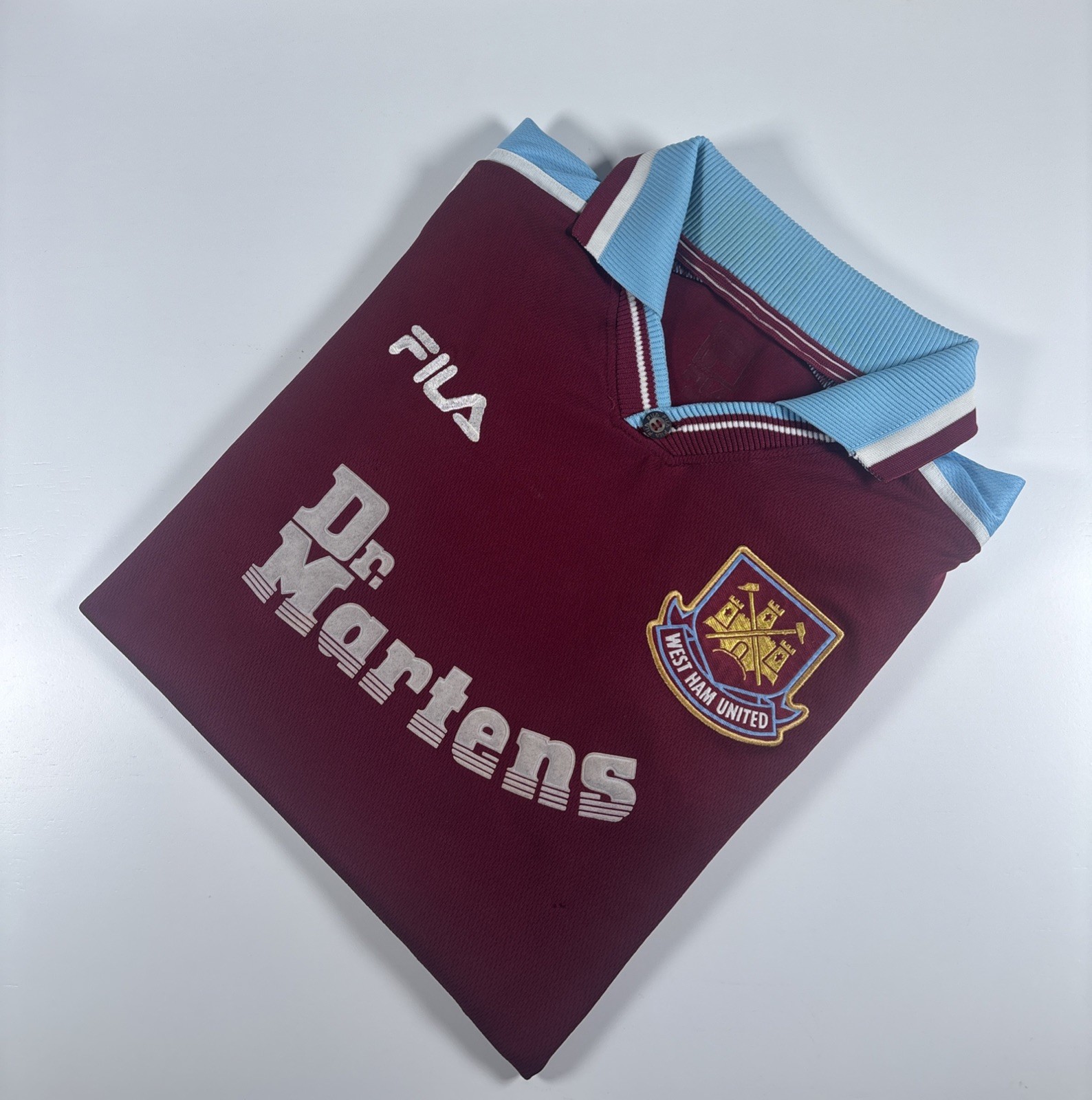 Authentic Vintage Fila West Ham United 1999/01 Home Shirt. Size Large. for sale on Ebay