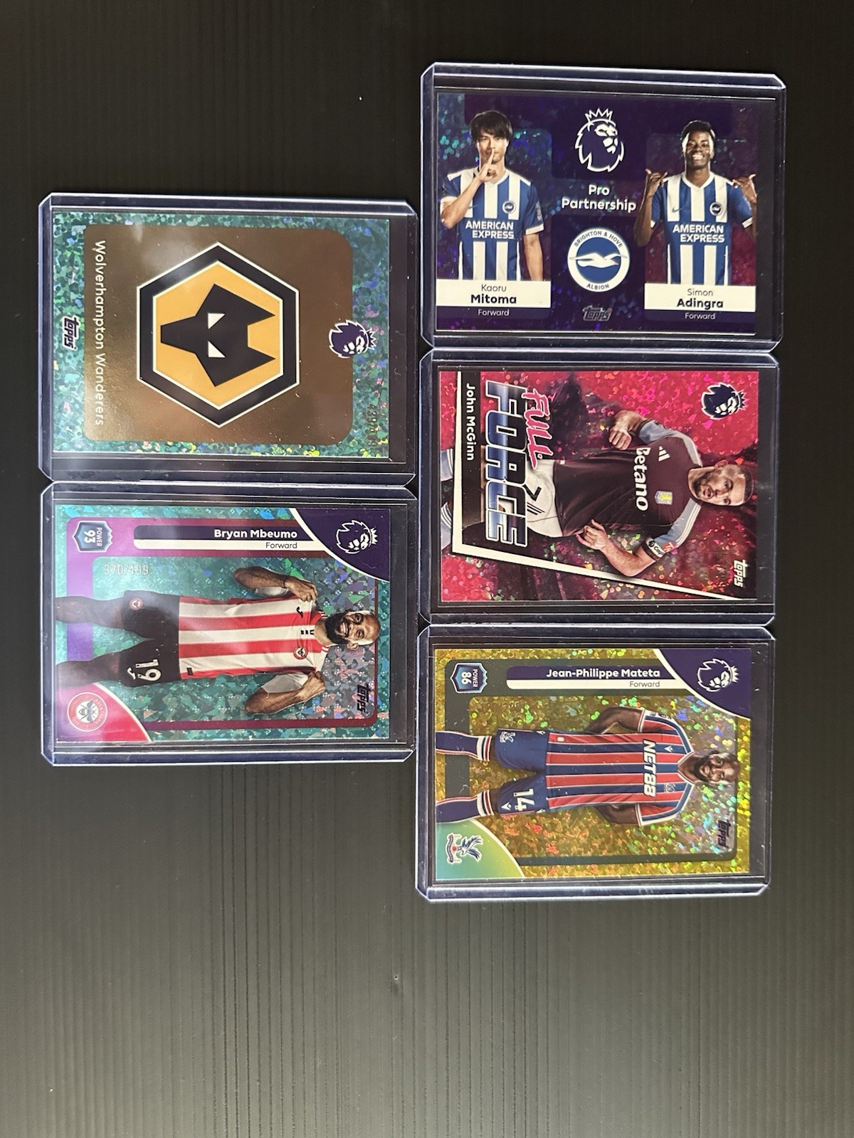 Topps Premier League 2026-Numbered Parallel Bundle, Villa-Wolves-Brighton-Palace for sale on Ebay