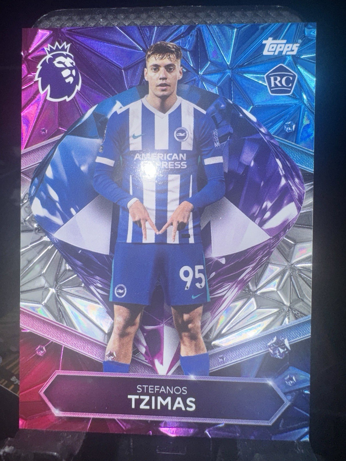 Topps Premier League 2026 Stefanos Tzimas Diamond Rookie Brighton RC SSP 1:500 for sale on Ebay