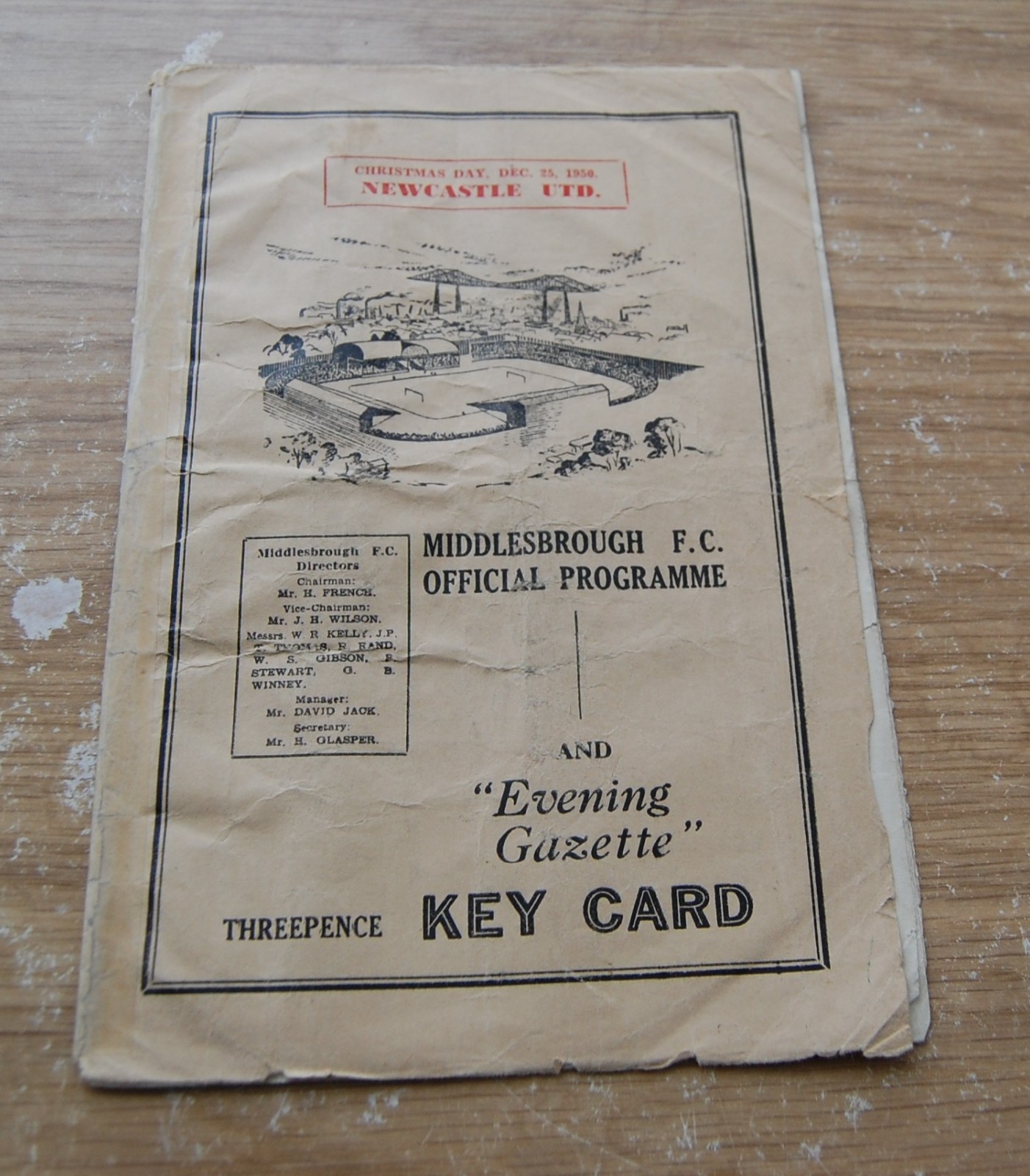 Middlesbrough v Newcastle United 50/51 Football Programme for sale on Ebay