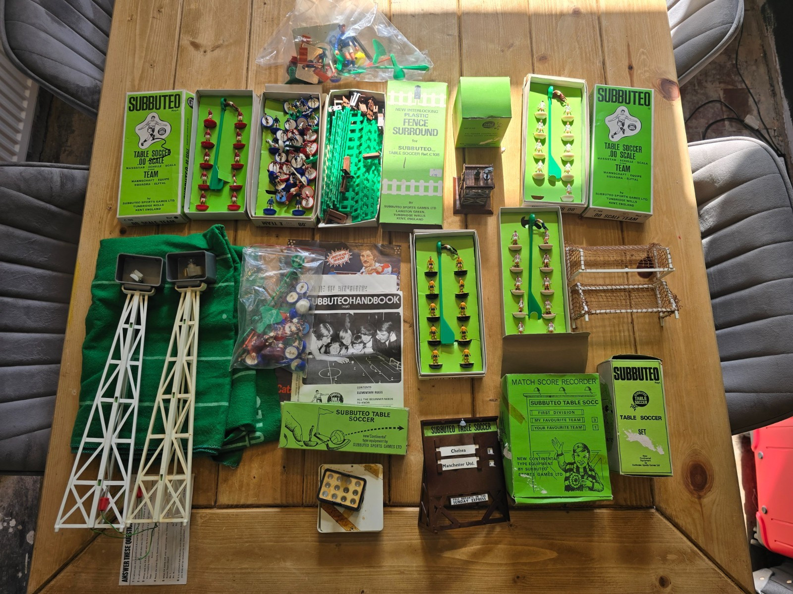 Large Vintage Subbuteo kits & Accessories Spares Job Lot Bundle c 1970's for sale on Ebay