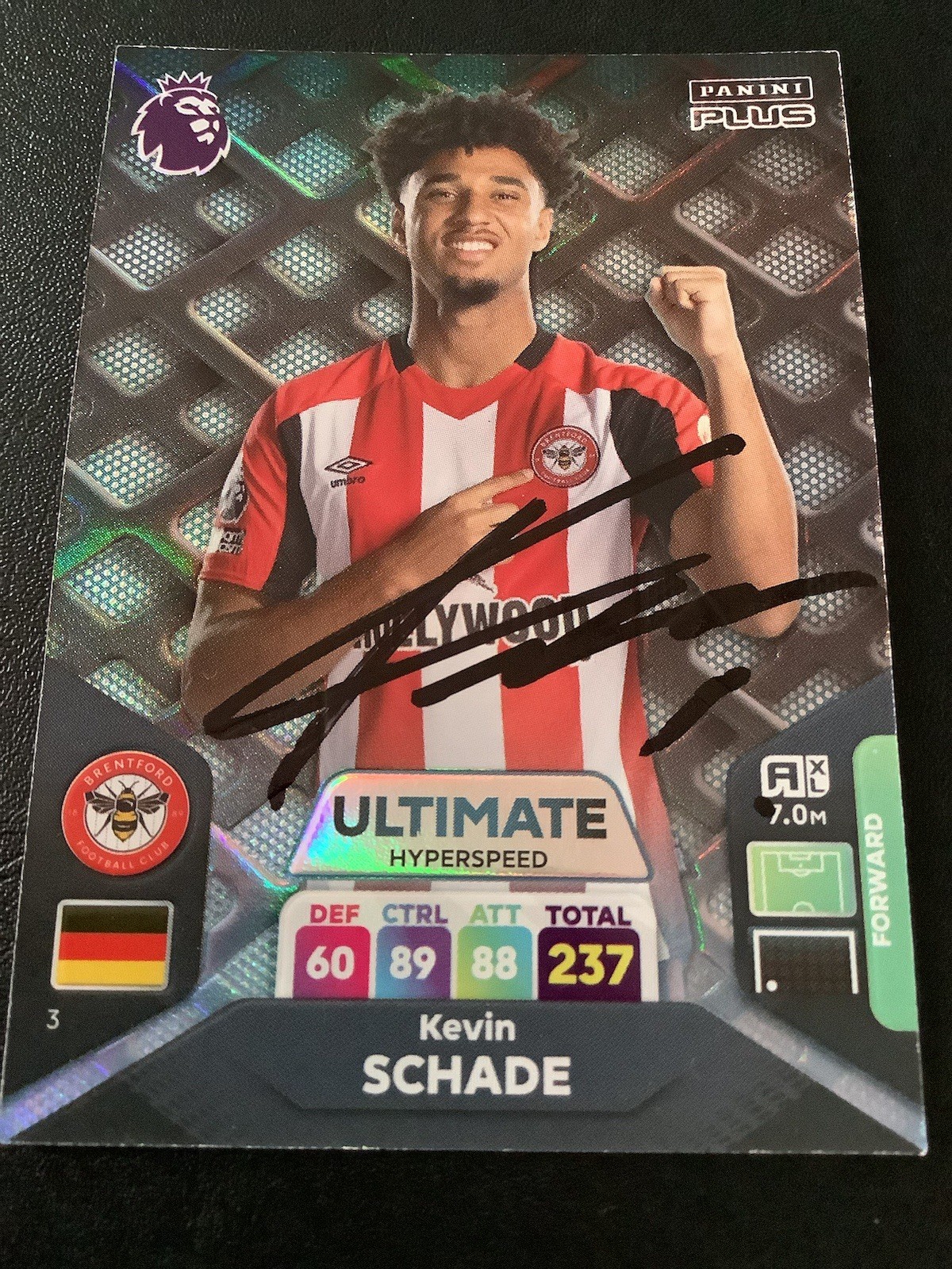 Signed Kevin Schade Brentford Football Xl Adrenalyn Card for sale on Ebay