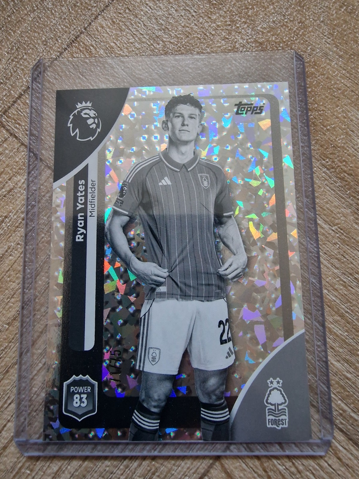 Topps 2025/2026 Premier League - RYAN YATES - Nottingham Forest - Numbered 71/75 for sale on Ebay