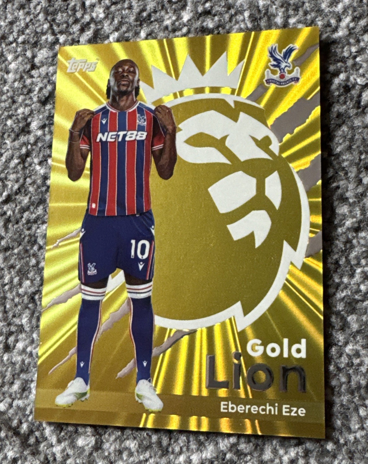 Topps Premier League 2026 - Crystal Palace - Eberechi Eze  GOLD LION CARD #GL 8 for sale on Ebay