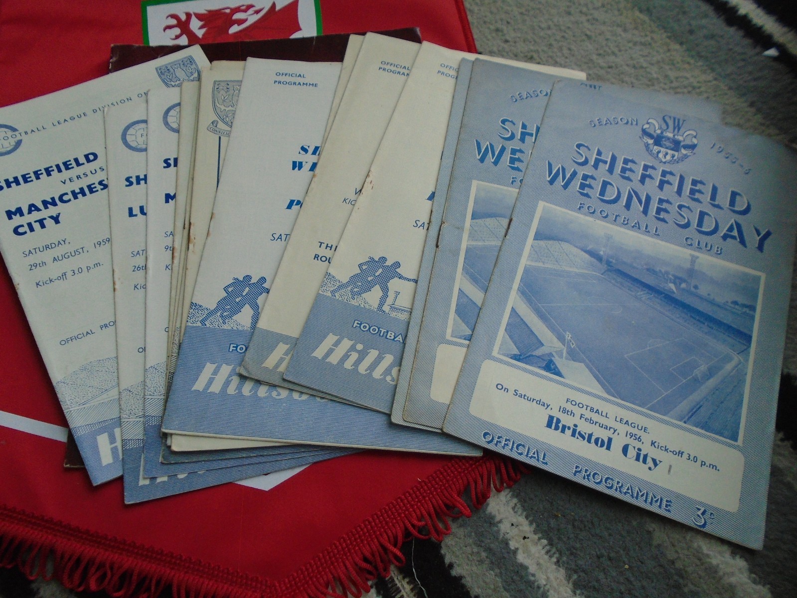 SHEFFIELD WEDNESDAY HOMES 1955-6 TO 1959-60 X 15 ISSUES ALL LISTED for sale on Ebay